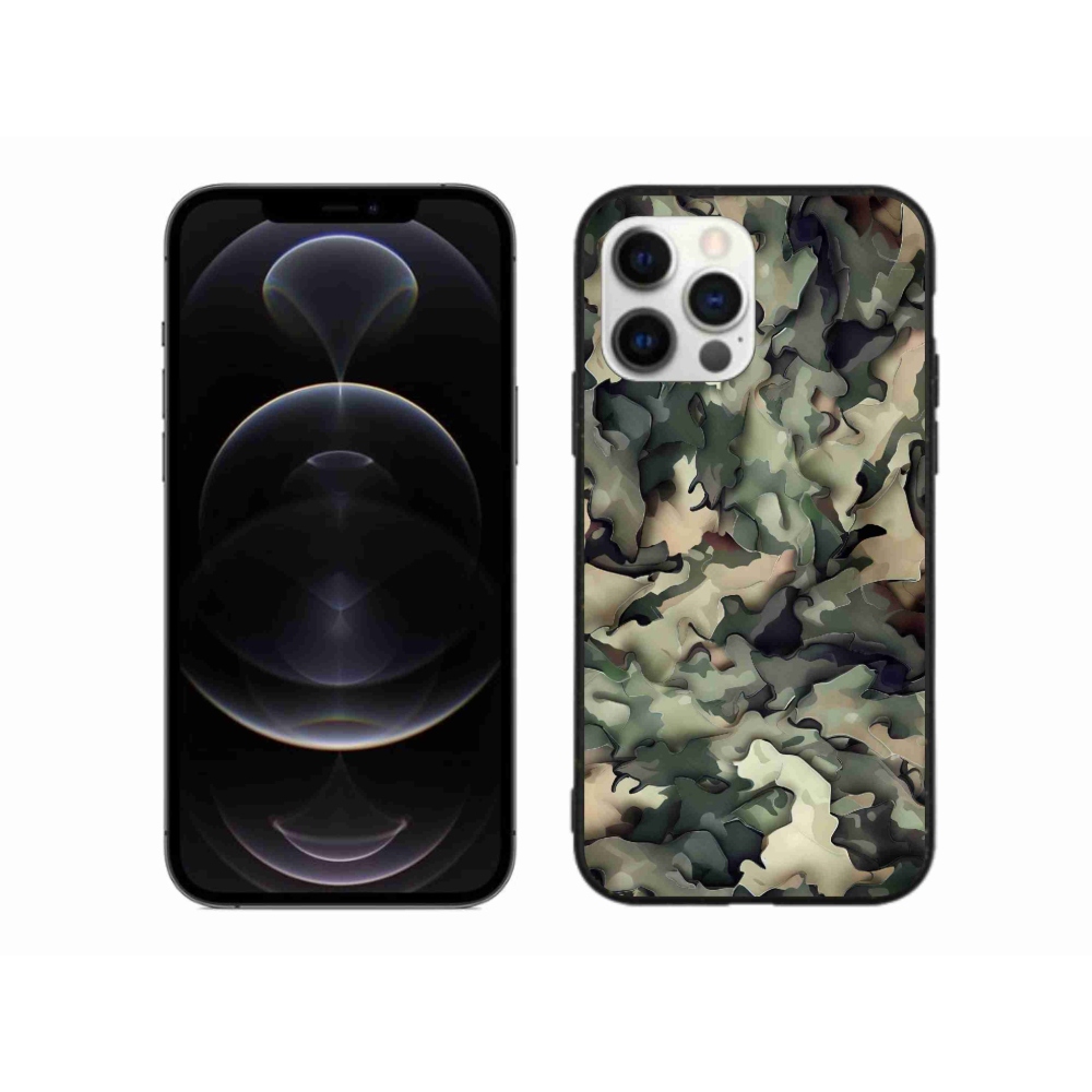 Zselés borítás mmCase iPhone 12 Pro Max készülékhez - terepszínű minta 9