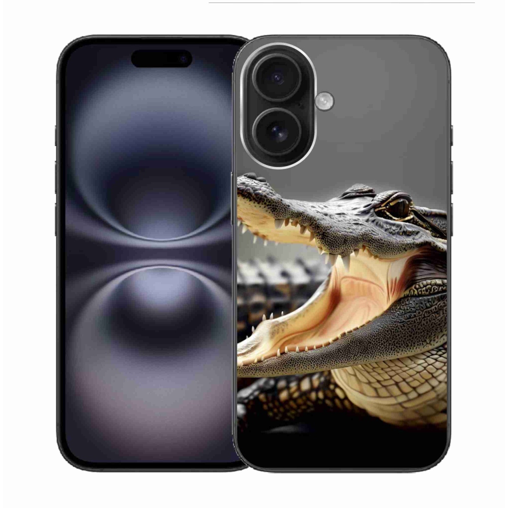 Zselés borítás mmCase iPhone 16 készülékhez - krokodil