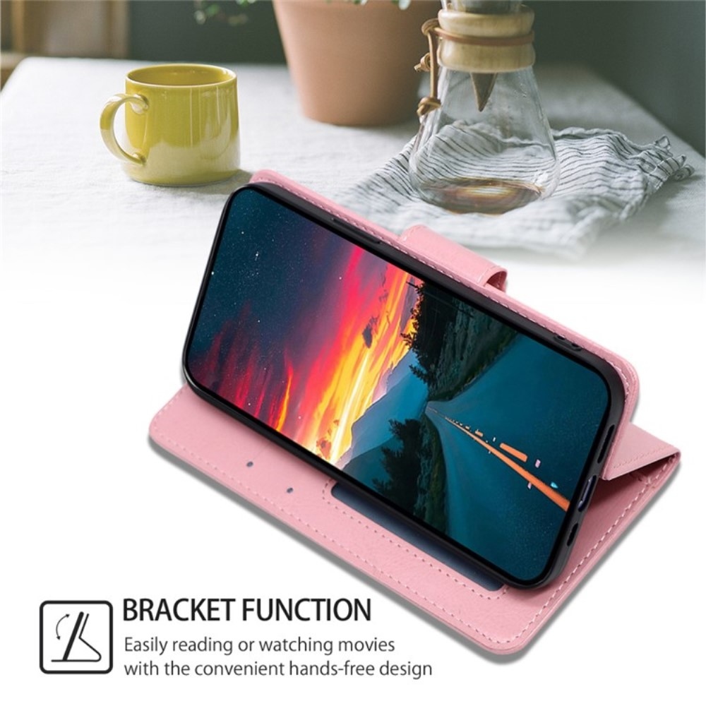 Könyvtáska tok Huawei Nova 12i - rózsaszín