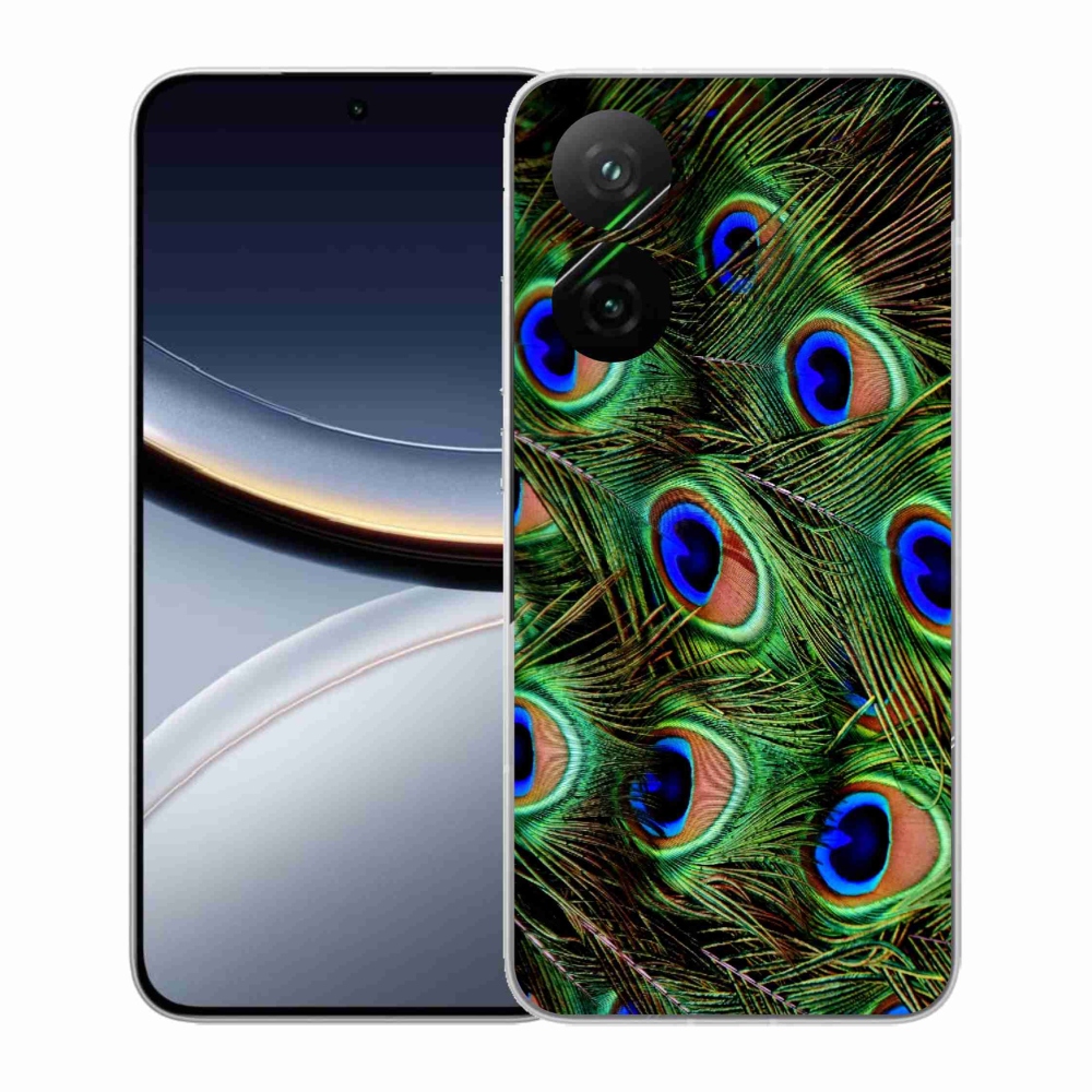 Gél borítás mmCase a Xiaomi Poco F7 5G-hez - pávatoll