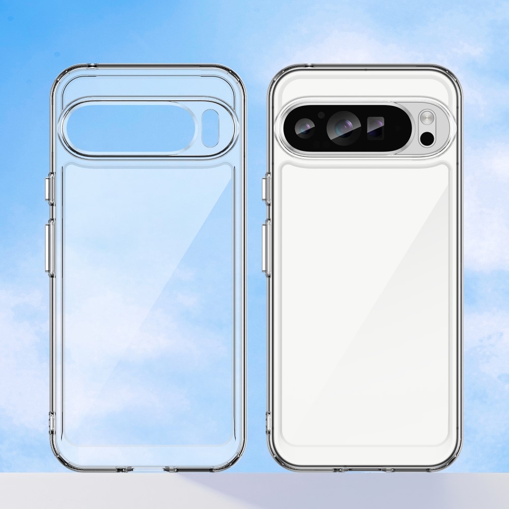Gél tok rögzített hátlappal a Google Pixel 9 Pro XL-re - átlátszó