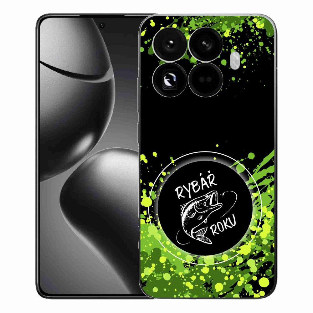 Gél borítás mmCase a Xiaomi 15T Pro számára - az év halászának fekete háttere
