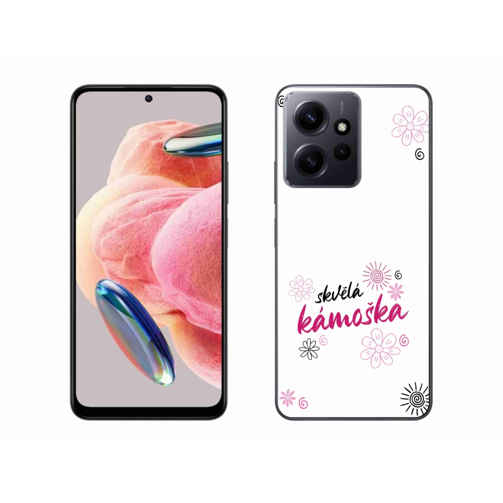 Gél borító mmCase a Xiaomi Redmi Note 12 4G - nagyszerű haver fehér háttérrel
