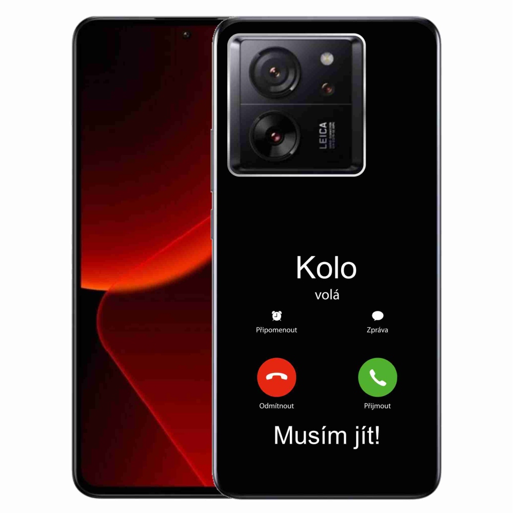Gél borító mmCase a Xiaomi 13T/13T Pro - a kerék hívja a fekete háttérrel