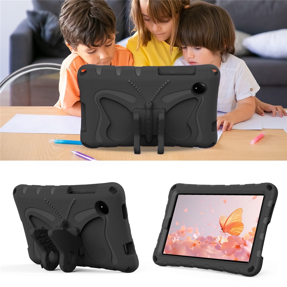 Gyerekek Pillangó EVA tartós tok pánttal Xiaomi Redmi Pad SE 8.7 tablethez - fekete