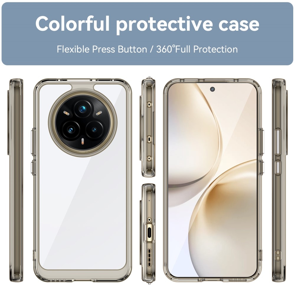 Gél tok fix hátlappal a Realme 14 Pro+ 5G készülékhez - szürke