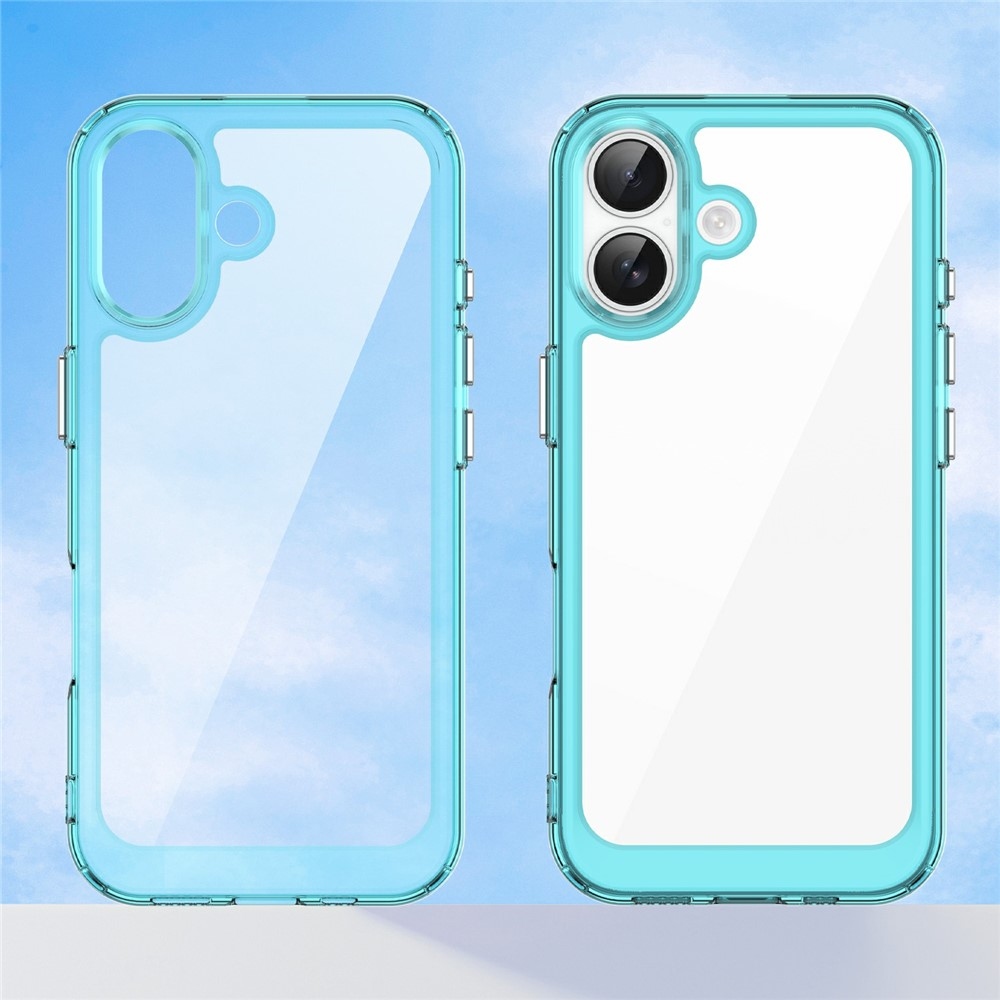 Gél tok fix hátlappal iPhone 17 készülékhez - világoskék