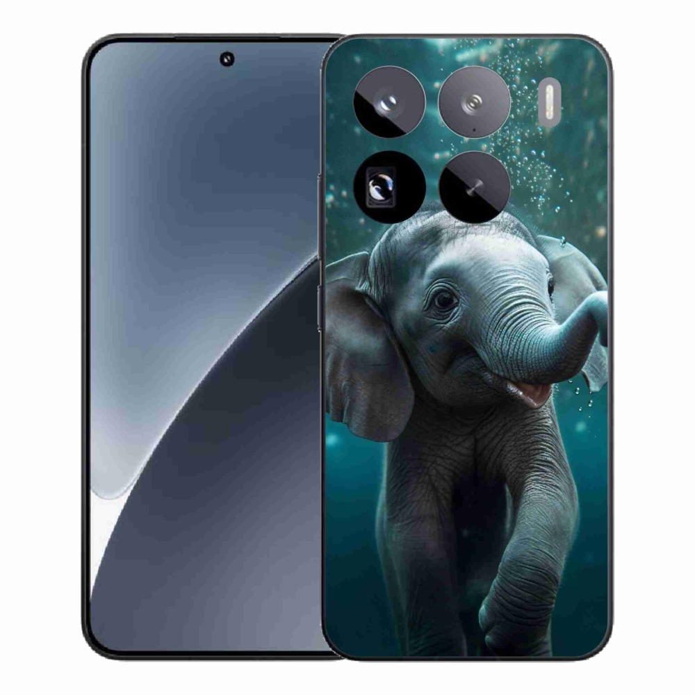 Gél borítás mmCase a Xiaomi 15 Pro számára - elefánt a víz alatt