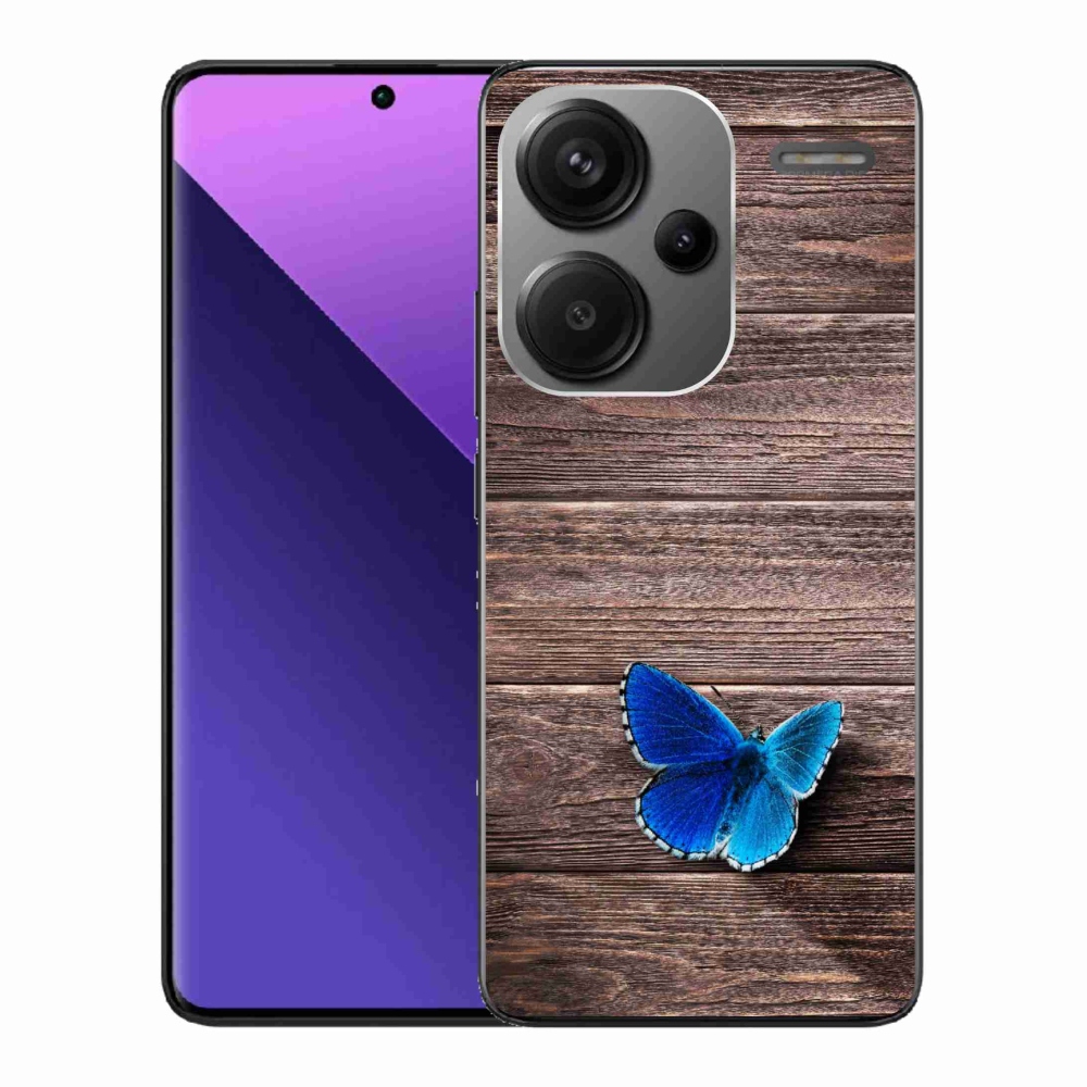 Zselés borítás mmCase a Xiaomi Redmi Note 13 Pro+ 5G - kék pillangó 1