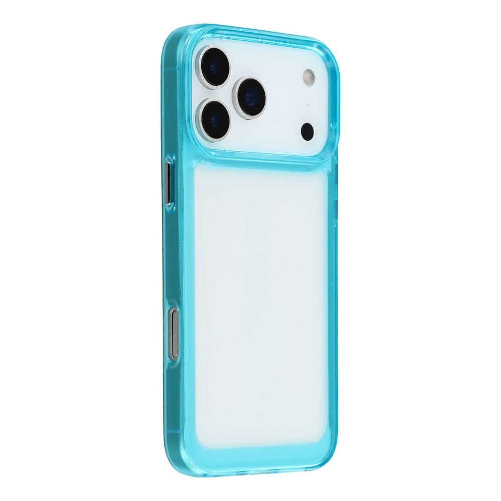 Gél tok fix hátlappal iPhone 17 Pro Max készülékhez - világoskék