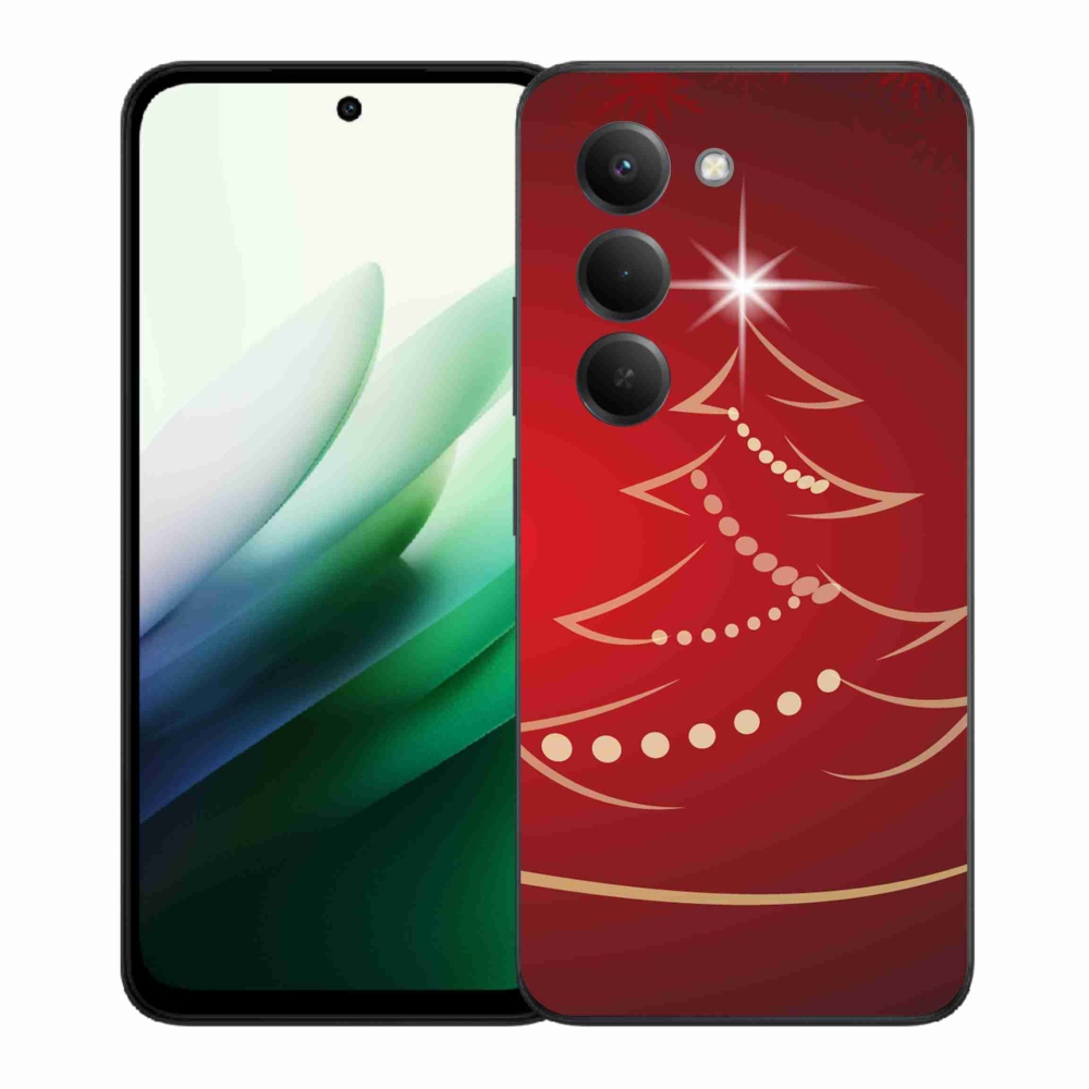 Gél borító mmCase a Xiaomi Redmi 15 5G-hez - karácsonyfa karikatúra