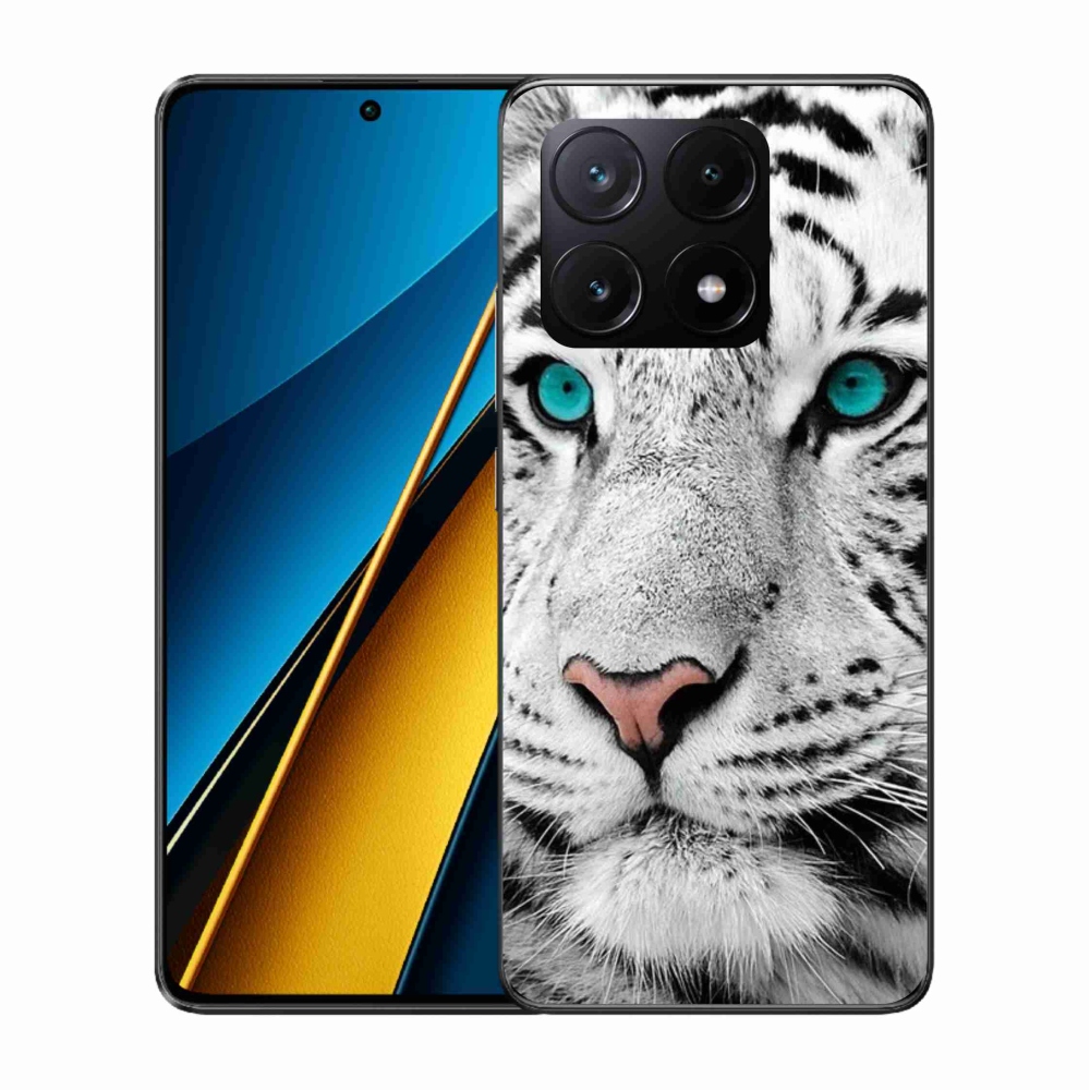 Gél borítás mmCase a Xiaomi Poco X6 Pro 5G-hez - fehér tigris