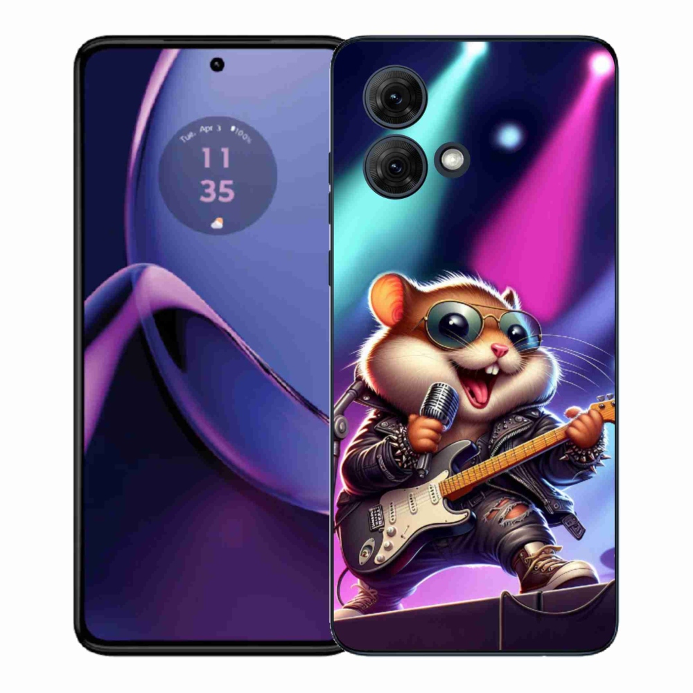 Gél borítás mmCase a Motorola Moto G84 5G-hez - hörcsög billegtető