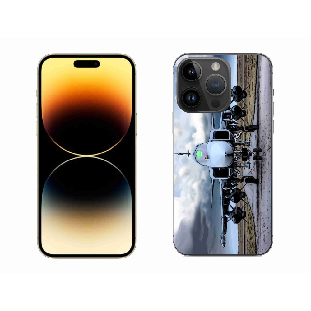Zselés borítás mmCase iPhone 14 Pro Max készülékhez - katonai repülőgépek