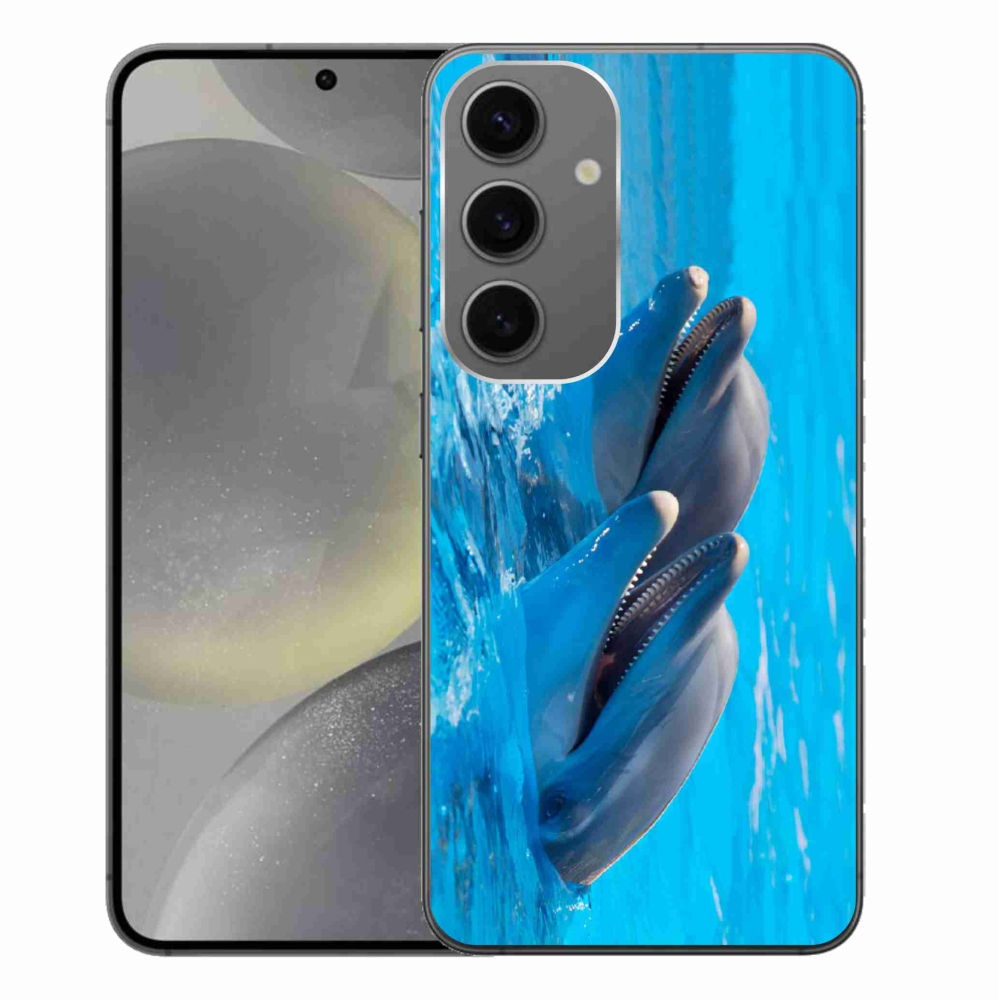 Gél védőhuzat mmCase Samsung Galaxy S24+ - delfinek