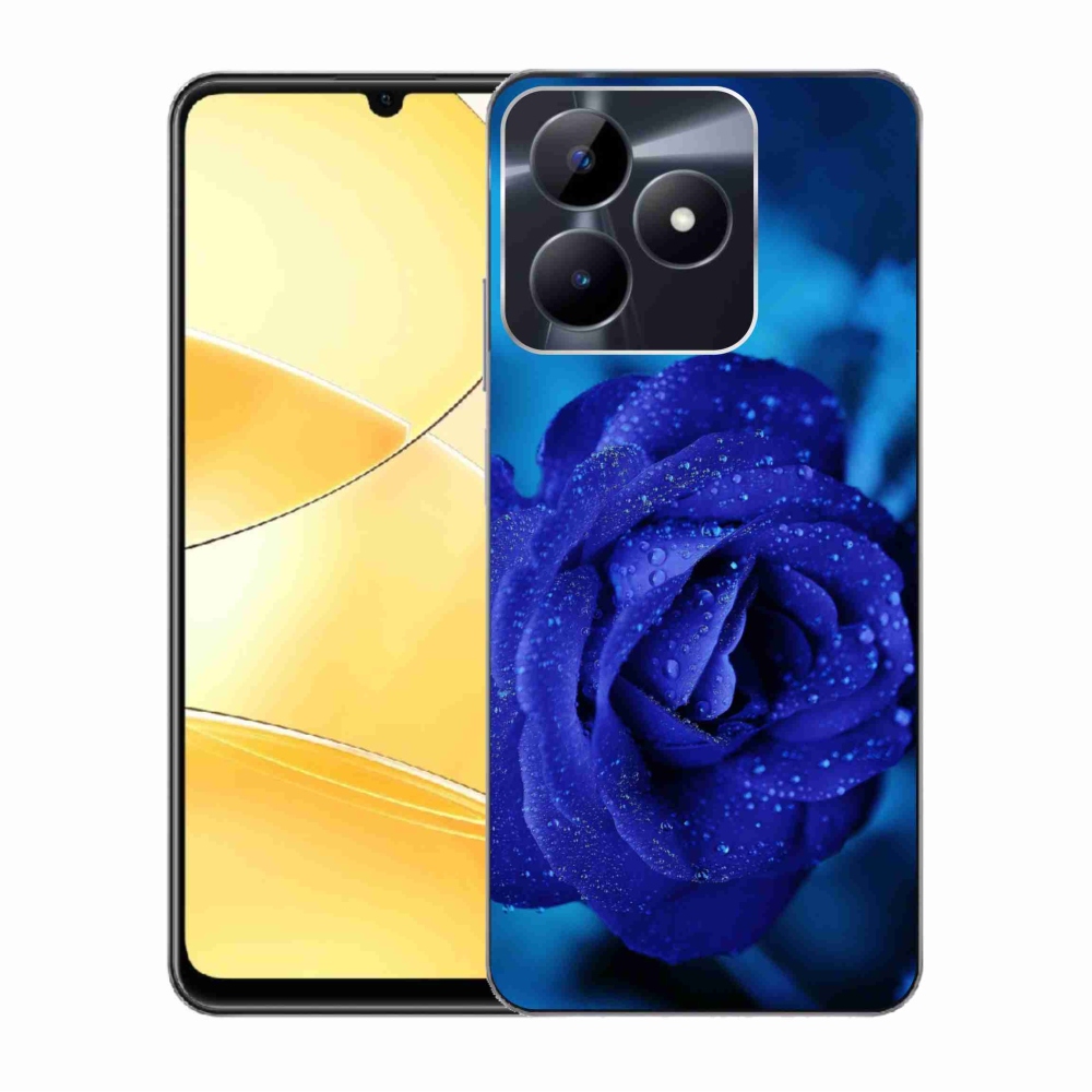 Gél tok mmCase a Realme C51/C53 készülékhez - kék rózsa