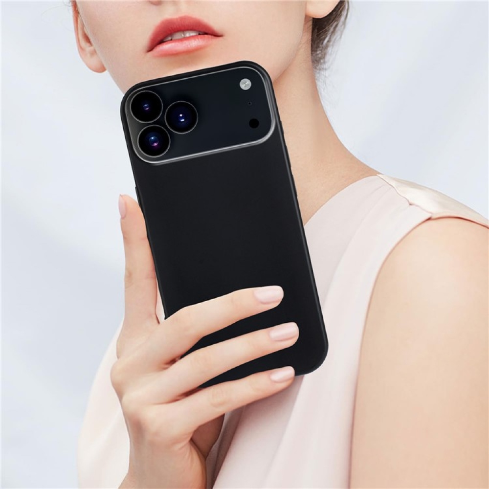 Matt zselés tok iPhone 17 Pro készülékhez - fekete