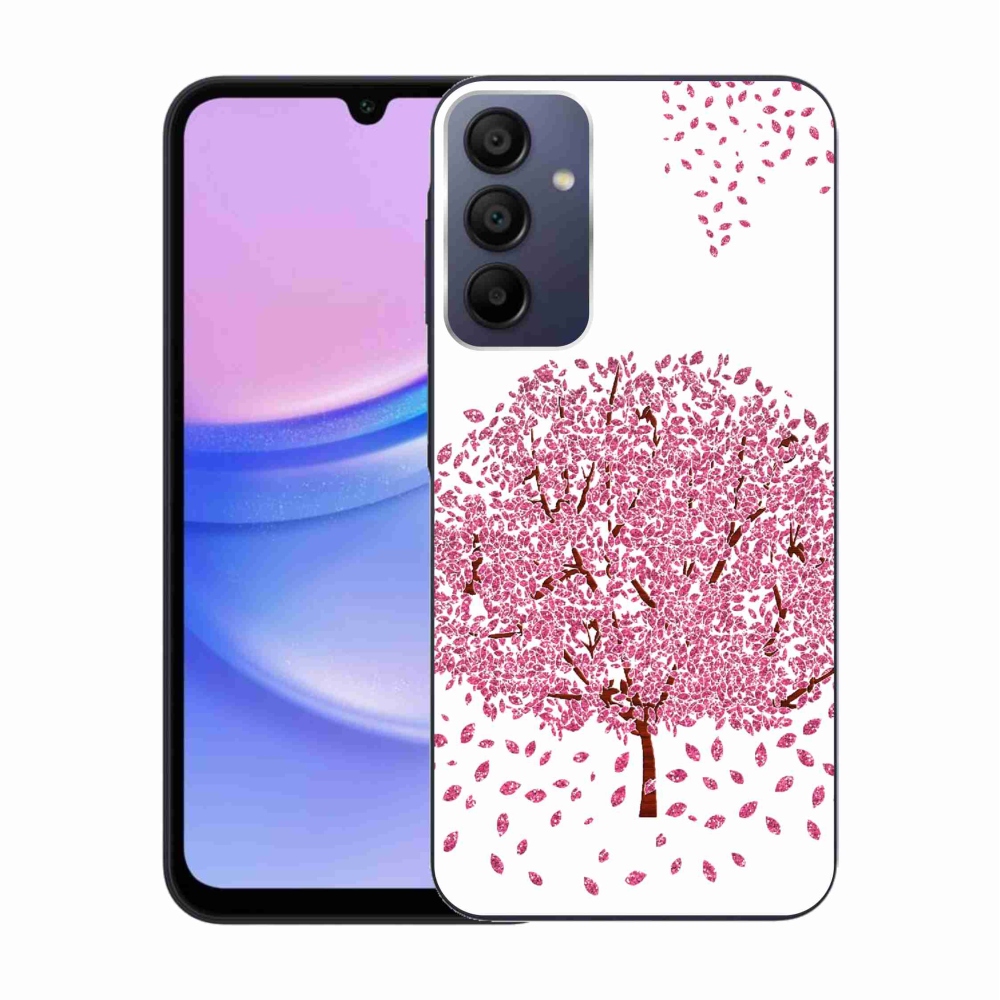 Gél borítás mmCase Samsung Galaxy A15 4G/5G készülékhez - rajzfilmfa levelekkel