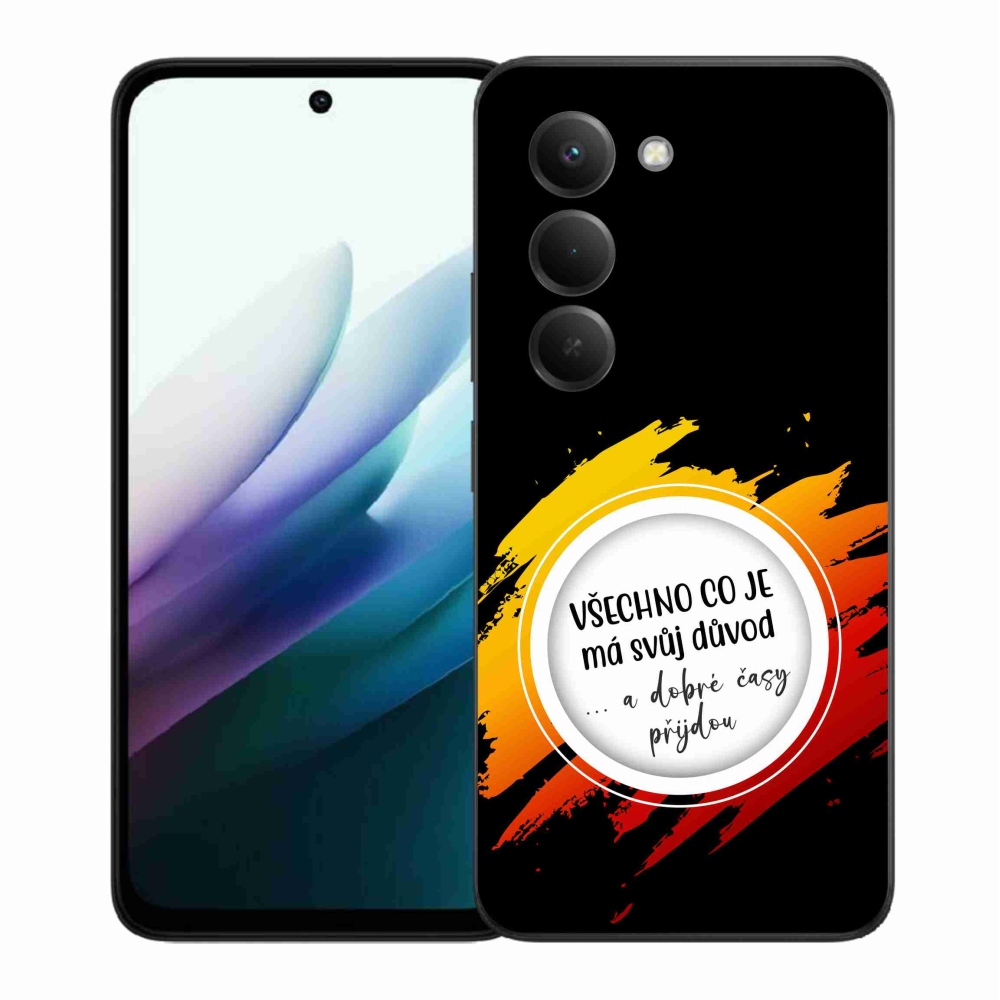 Gél borítás mmCase a Xiaomi Redmi 15 4G/5G (171mm) - idézet 3 fekete háttérrel