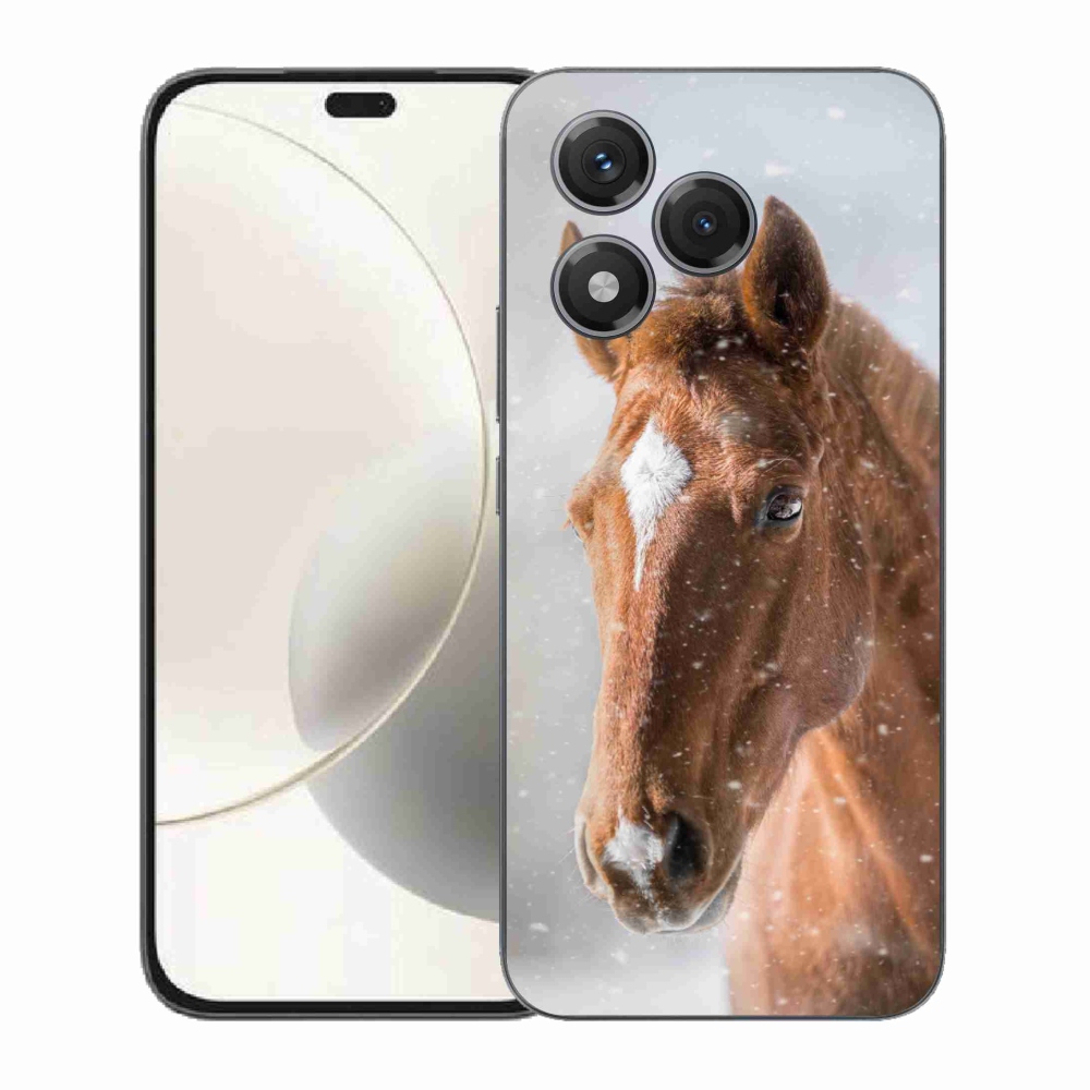 Zselés tok mmCase a Honor 400 Lite-hoz - barna ló 2