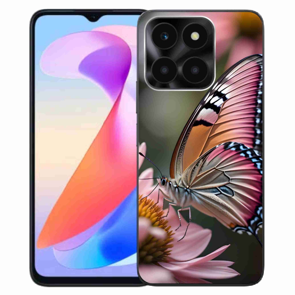 Gél borítás mmCase a Honor X6a számára - színes pillangó