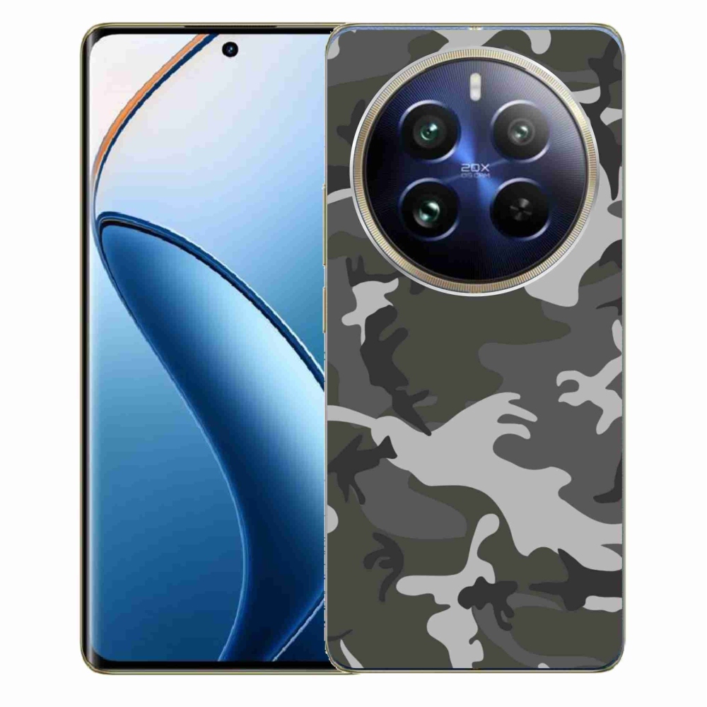 Zselés borítás mmCase a Realme 12 Pro 5G/12 Pro+ 5G számára - álcázó mintázat