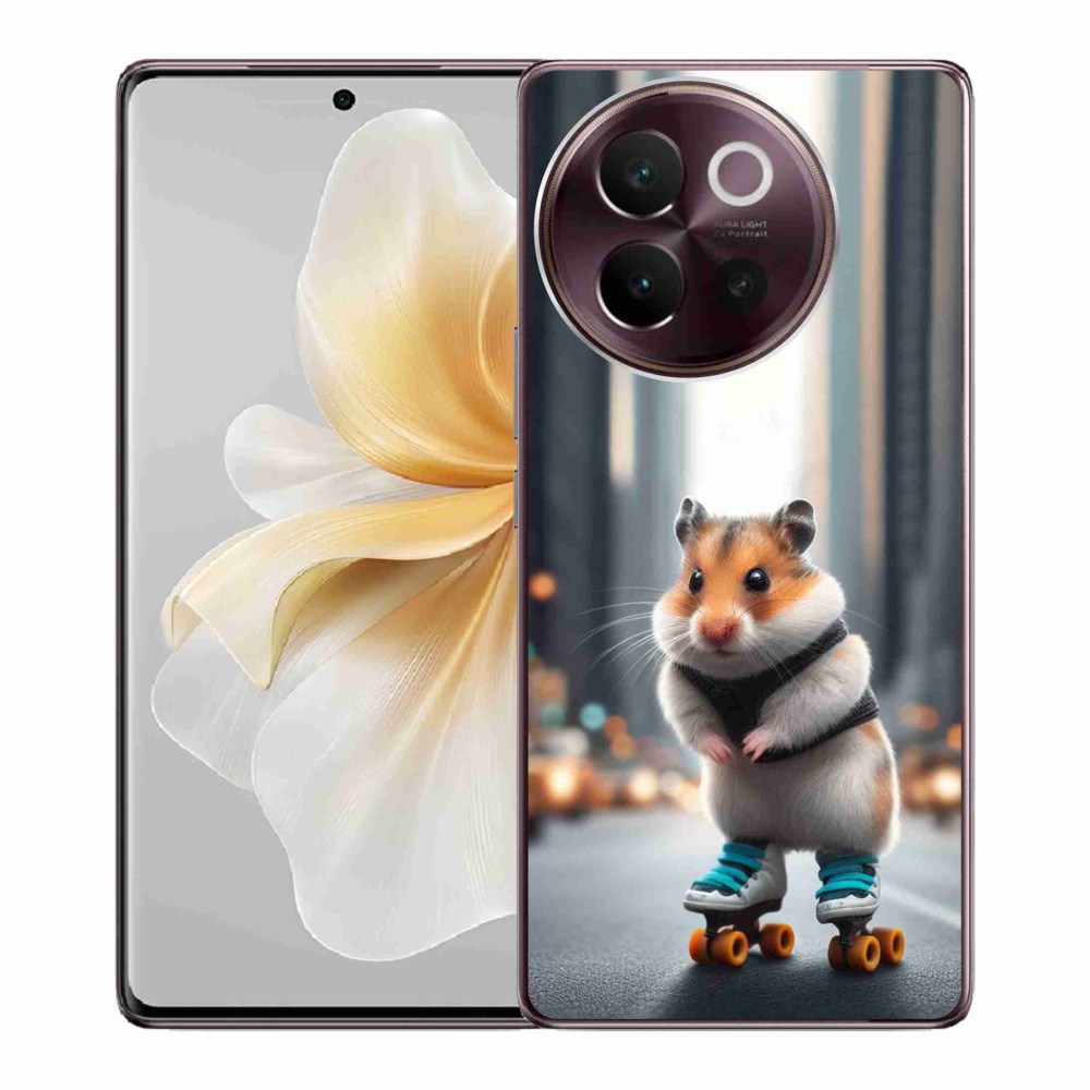 Gélburkolat mmCase a Vivo V40 Lite 5G-n - hörcsög a korcsolyán