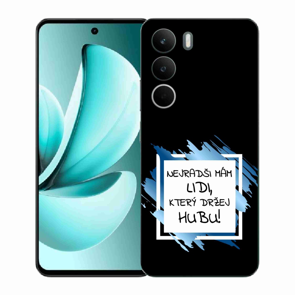 Gél borító mmCase a Realme C71 készülékhez - vicces szöveg 7 fekete-fehér háttérrel