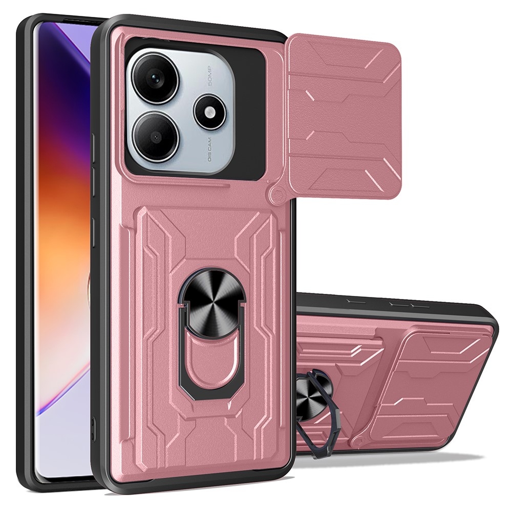 Csúszós tartós borító Xiaomi Redmi Note 14 5G - rózsaarany