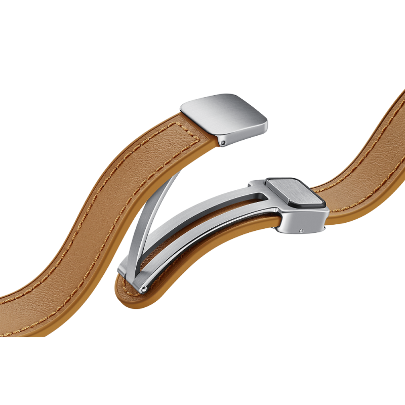 ET-SHR93SDE Samsung Galaxy Watch 6/6 klasszikus D-B csatos bőrszíj (vegán) S/M Camel