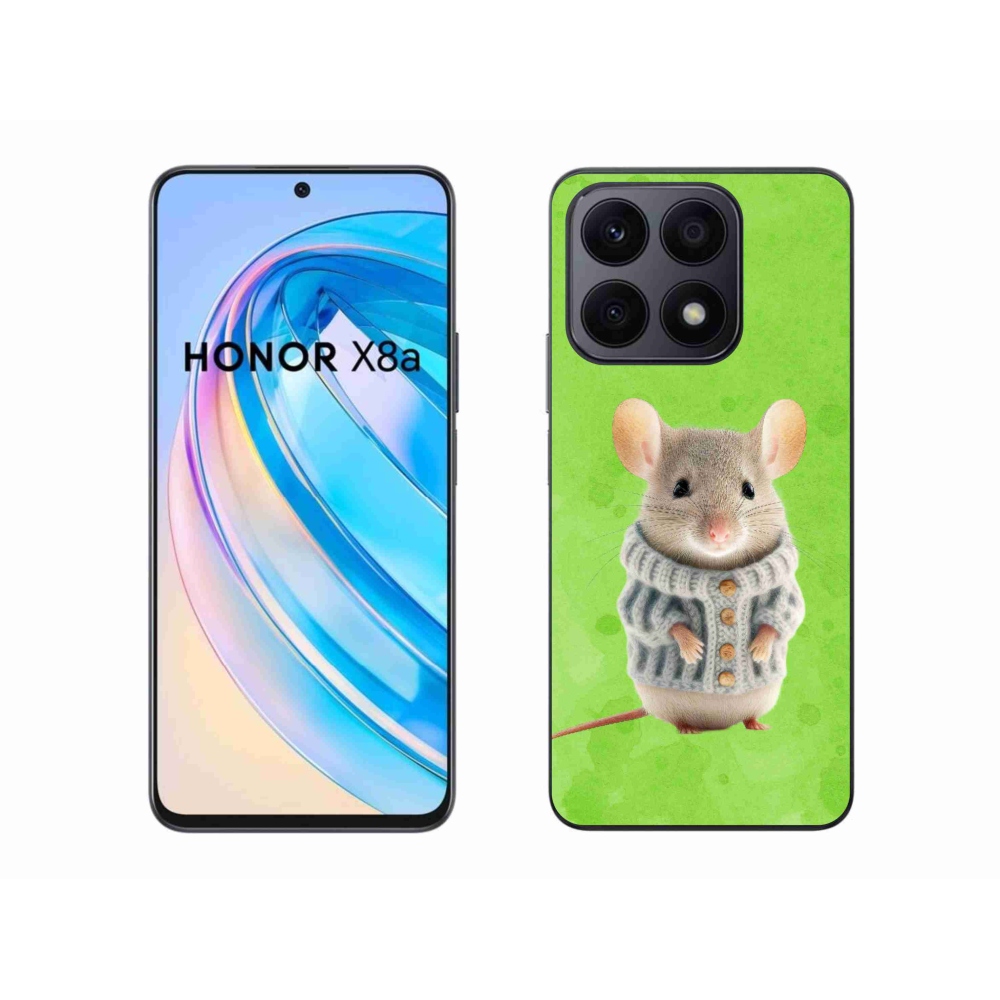Zselés borítás mmCase a Honor X8a készülékhez - egér pulóverben