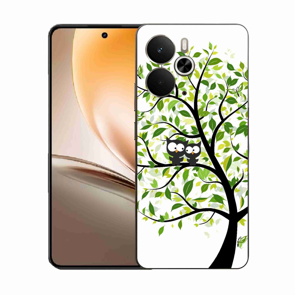 Gél borító mmCase a Realme 14 5G készülékhez - baglyok a fán