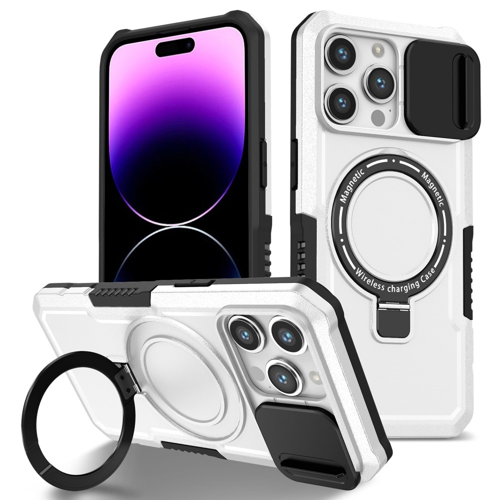 Katonai tartós védőburkolat MagSafe-vel iPhone 14 Pro Max készülékhez - Fekete/Fehér