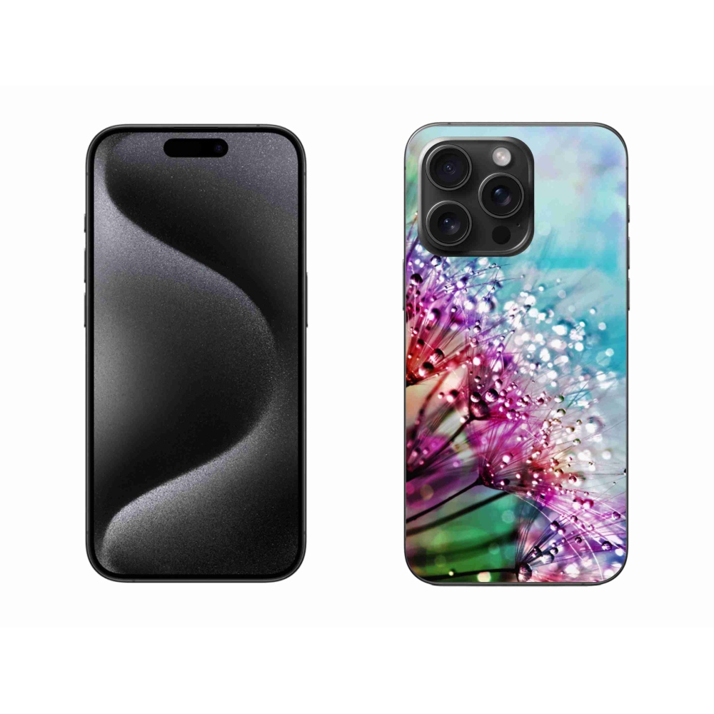 Zselés borítás mmCase iPhone 15 Pro Max készülékhez - színes virágok