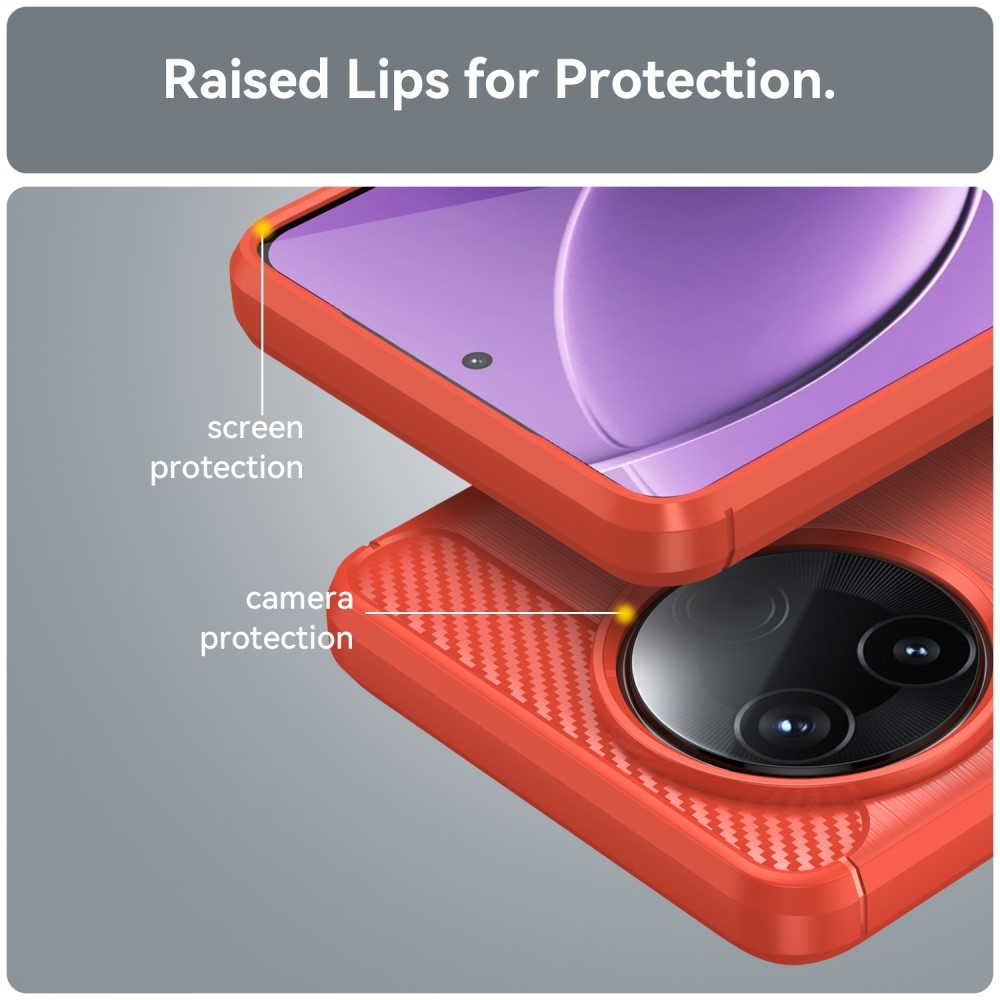 Szénálló zselés tok Xiaomi Poco F7 Pro - piros