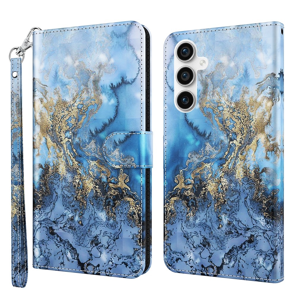 Nyomtatott könyv tok Samsung Galaxy S23 FE készülékhez - absztrakt minta