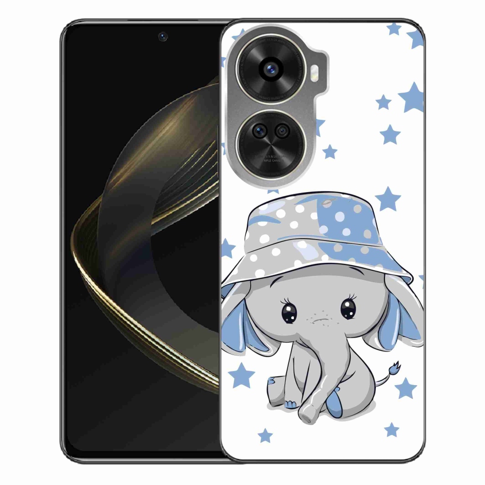 Gél borítás mmCase a Huawei Nova 12 SE számára - kék elefánt
