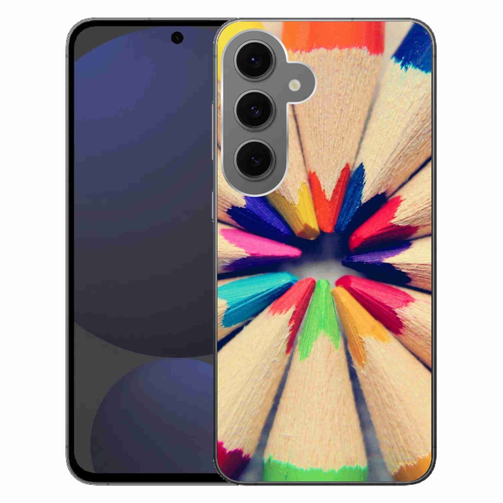 Gél védőhuzat mmCase Samsung Galaxy S24 FE készülékhez - zsírkréták