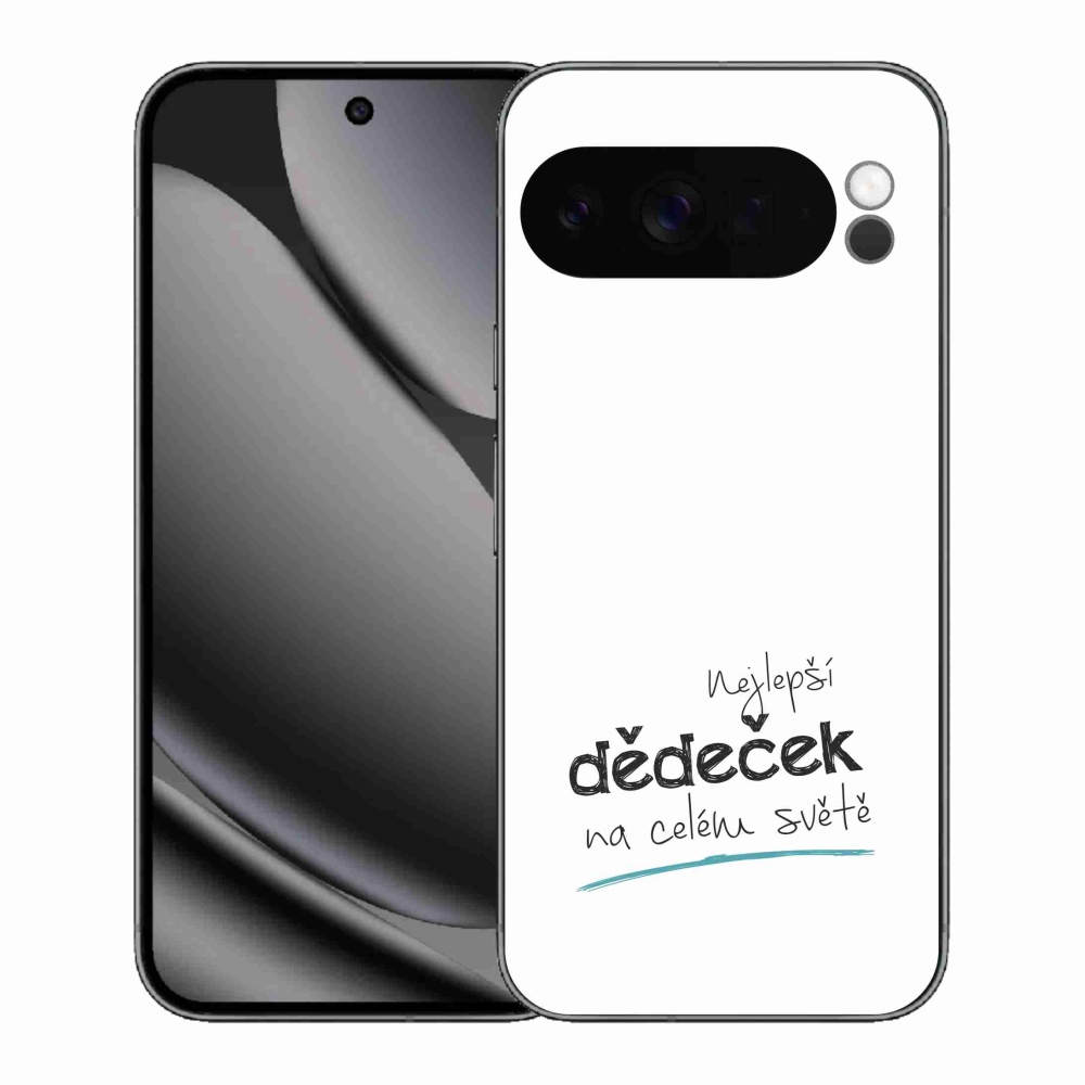 Gél borítás mmCase a Google Pixel 10 Pro XL-en - Legjobb nagypapa 3 fehér háttér