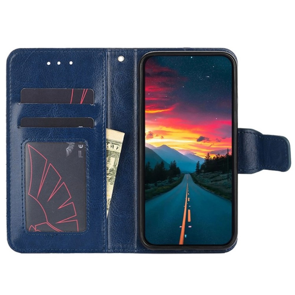 Könyvtáska tok Huawei Nova 12i - sötétkék