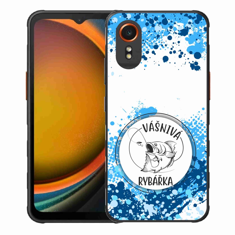 Gél borító mmCase Samsung Galaxy Xcover 7 készülékhez - szenvedélyes halásznő fehér háttérrel
