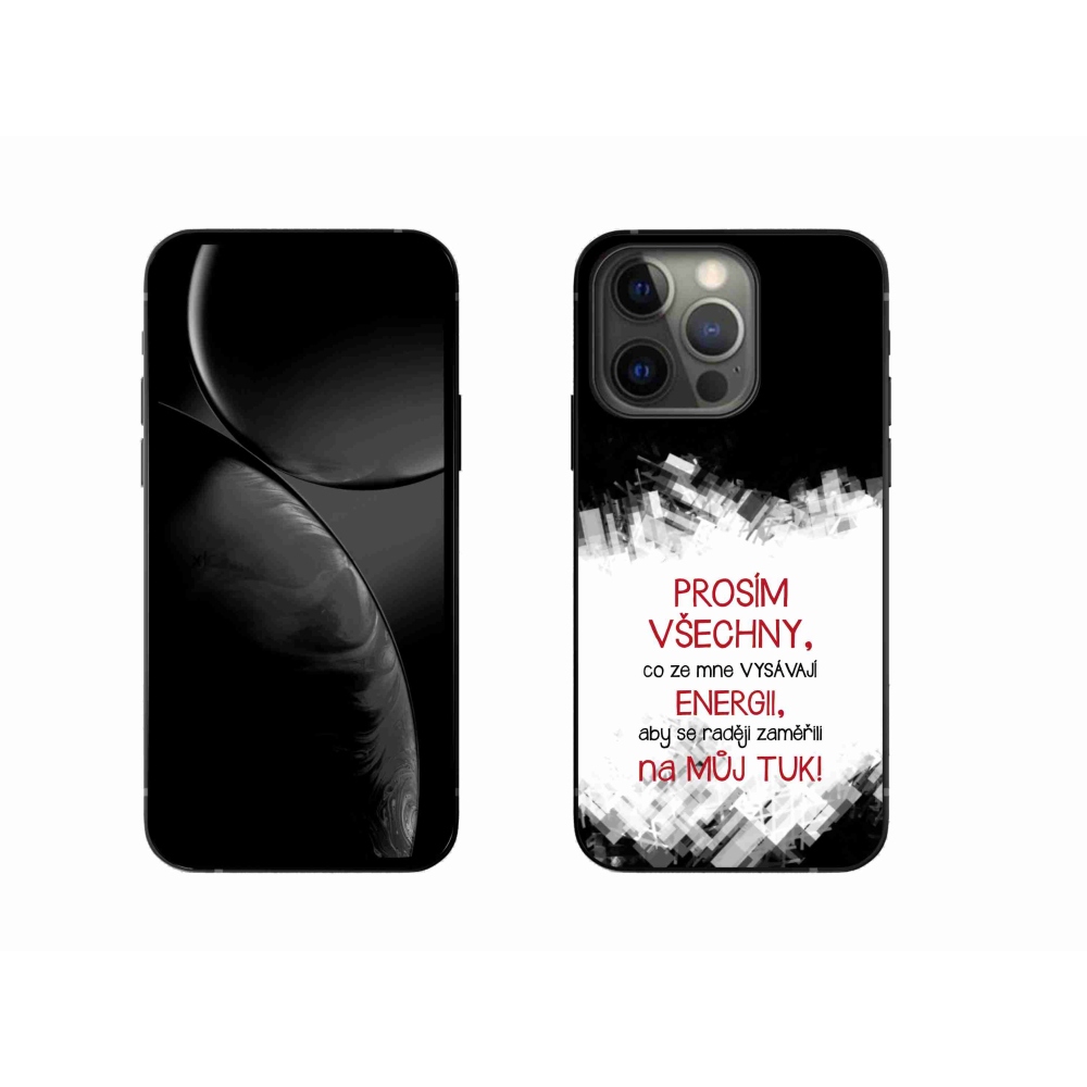 Gél borítás mmCase iPhone 13 Pro 6.1 készülékhez - vicces szöveg 1 piros