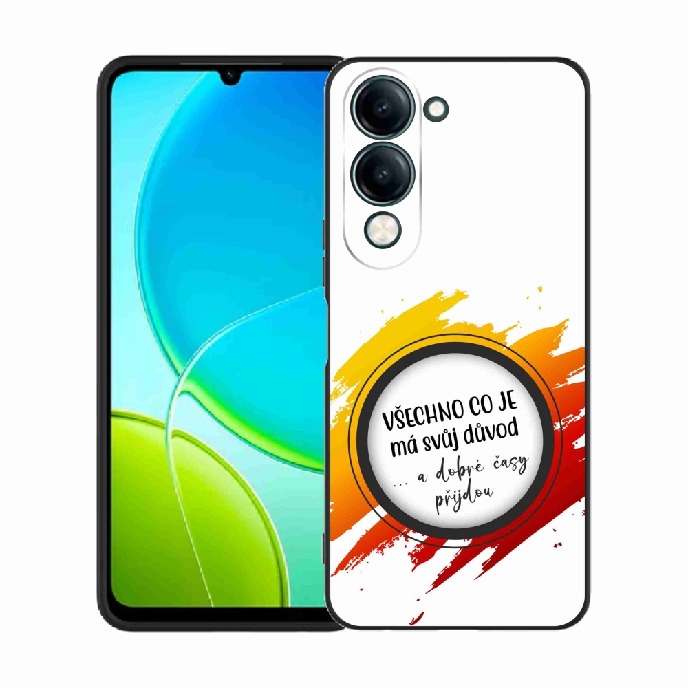 Gel Cover mmCase a Vivo Y29s 5G-n - Idézet 3 fehér háttér
