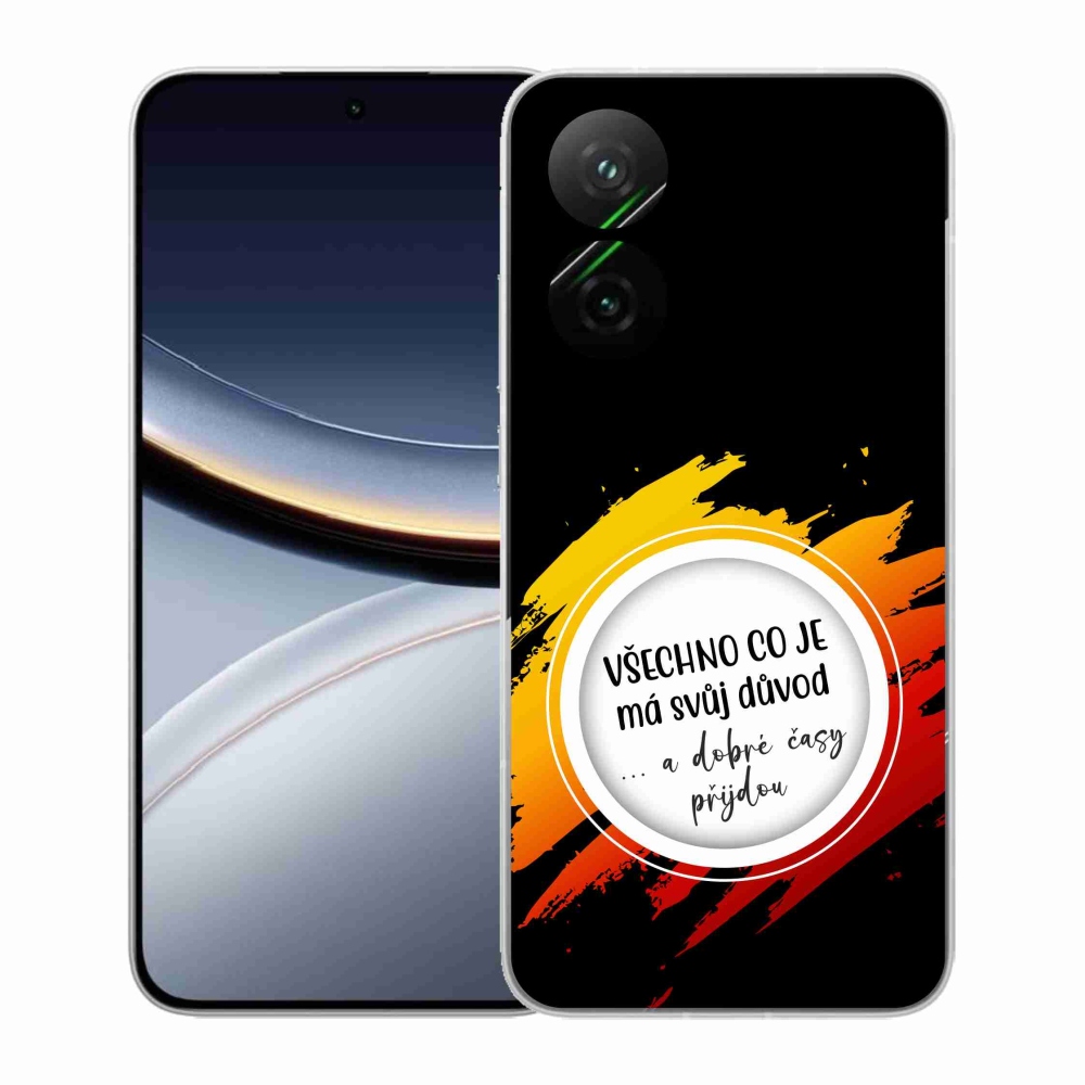 Gél borító mmCase a Xiaomi Poco F7 5G számára - idézet 3 fekete háttér