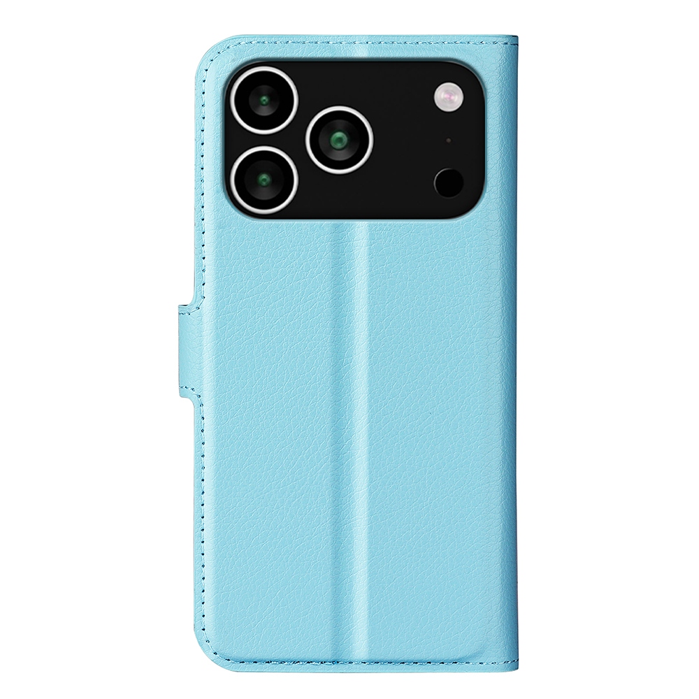 Litchi könyvtáska iPhone 17 Pro készülékhez - kék