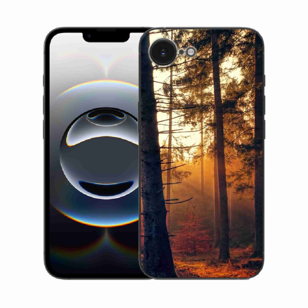 Zselés borítás mmCase iPhone 16e készülékhez - erdő