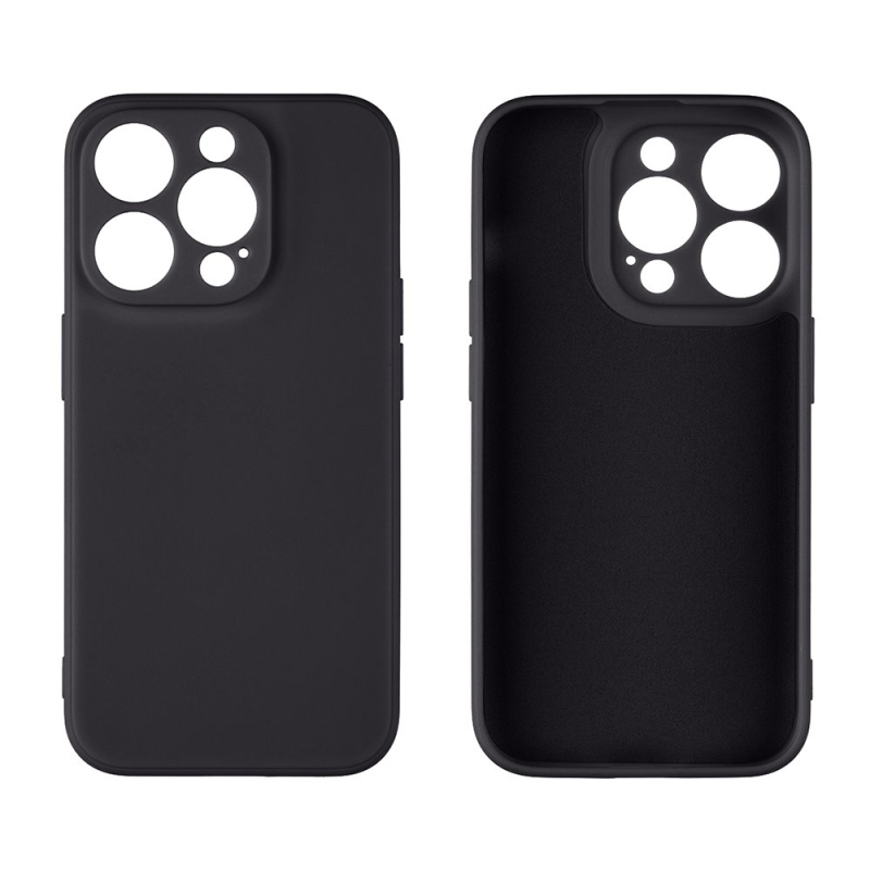 COVER:ME matt TPU borítás Apple iPhone 15 Pro fekete színű készülékhez