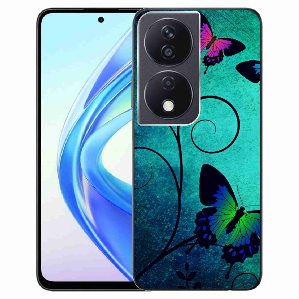 Gél védőhuzat mmCase a Honor X7b/Honor 90 Smart készülékhez - színes pillangók