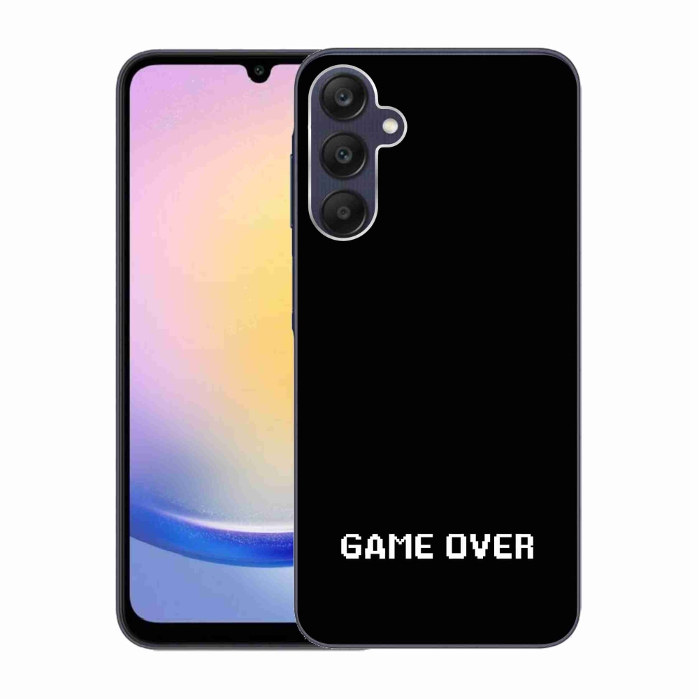 Gél borítás mmCase Samsung Galaxy A25 5G - játék fekete háttérrel