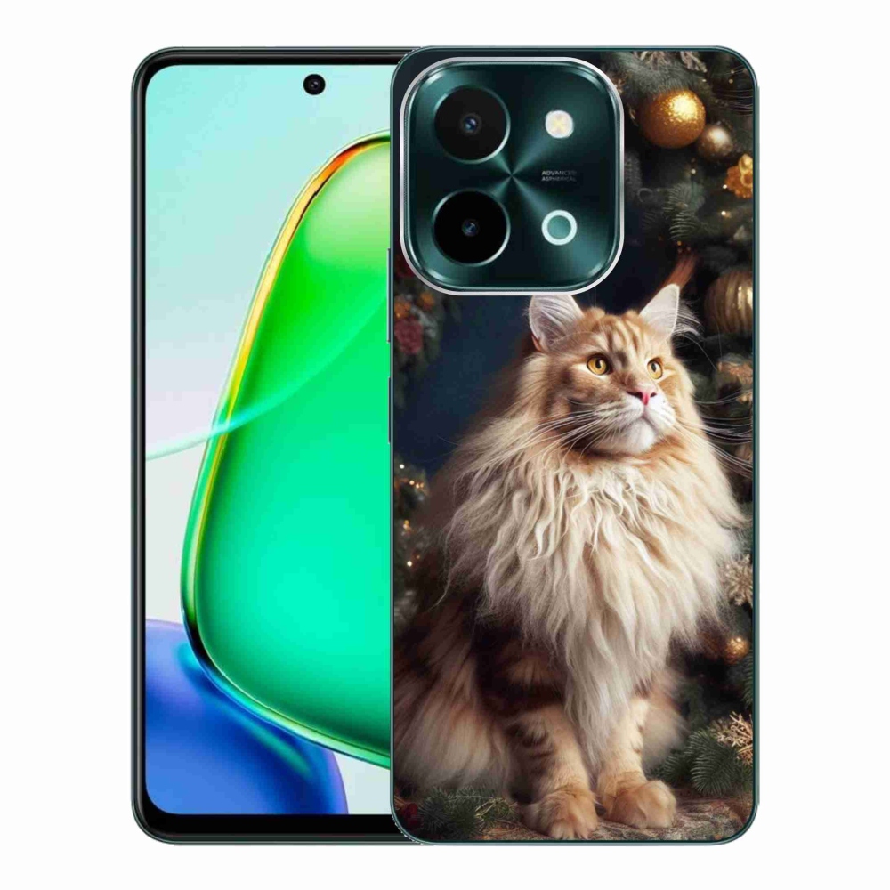 Zselés borítás mmCase a Vivo Y28-hoz - macska a fánál